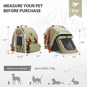 Cat Tree Palace - Cat Scratching Posts USA Cat Carrier Cat/ Dog Carrier Back Pack