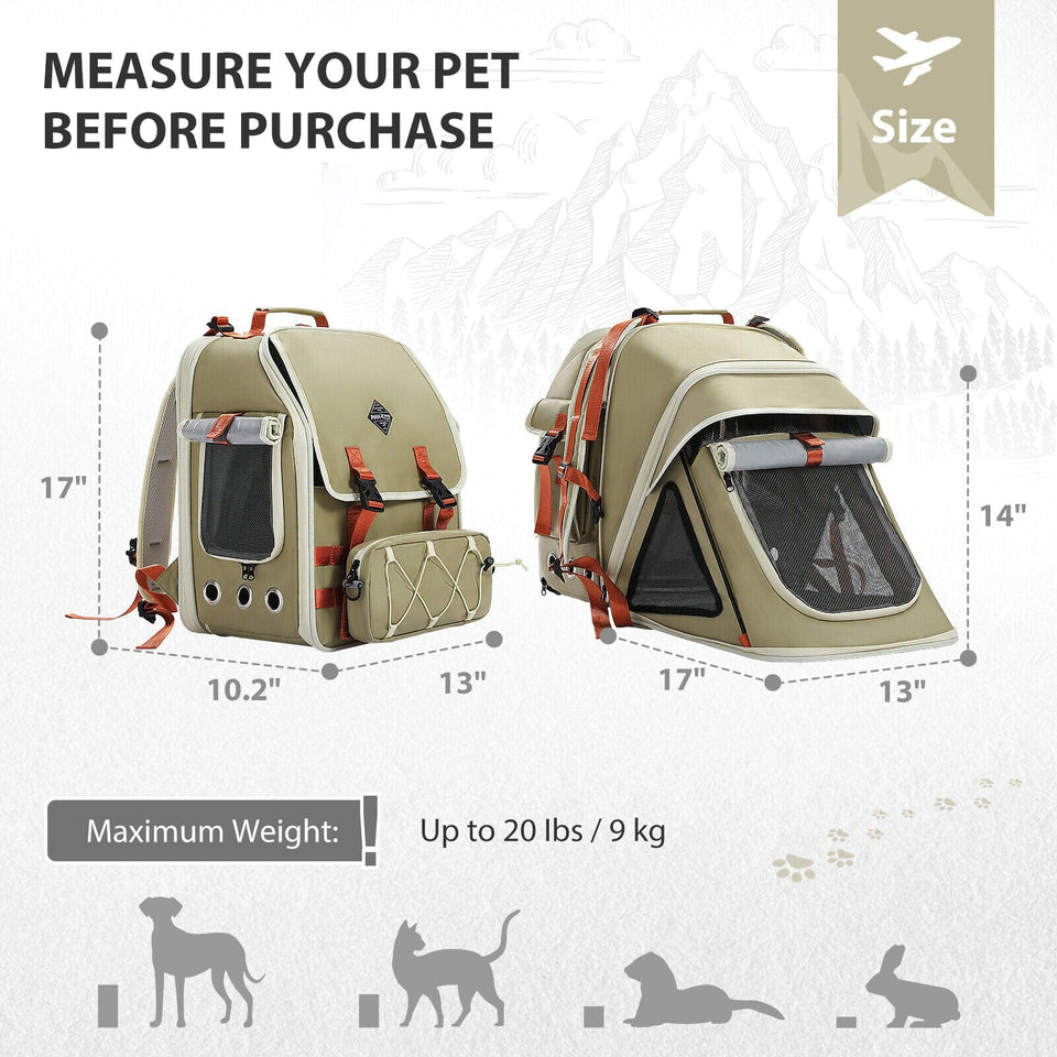 Cat Tree Palace - Cat Scratching Posts USA Cat Carrier Cat/ Dog Carrier Back Pack