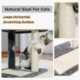 Cat Tree Palace - Cat Scratching Posts USA Cat Scratching Post Specialists | Cat Scratcher Trees & Poles 17.4" Cat Scratching Post / Tree / Pole - Grey