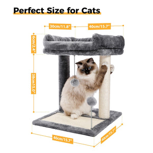 Cat Tree Palace - Cat Scratching Posts USA Cat Scratching Post Specialists | Cat Scratcher Trees & Poles 17.4" Cat Scratching Post / Tree / Pole - Grey