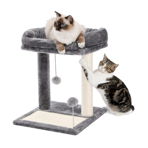 Cat Tree Palace - Cat Scratching Posts USA Cat Scratching Post Specialists | Cat Scratcher Trees & Poles 17.4" Cat Scratching Post / Tree / Pole - Grey