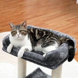 Cat Tree Palace - Cat Scratching Posts USA Cat Scratching Post Specialists | Cat Scratcher Trees & Poles 18.9" Cat Scratching Post / Tree / Pole - Grey