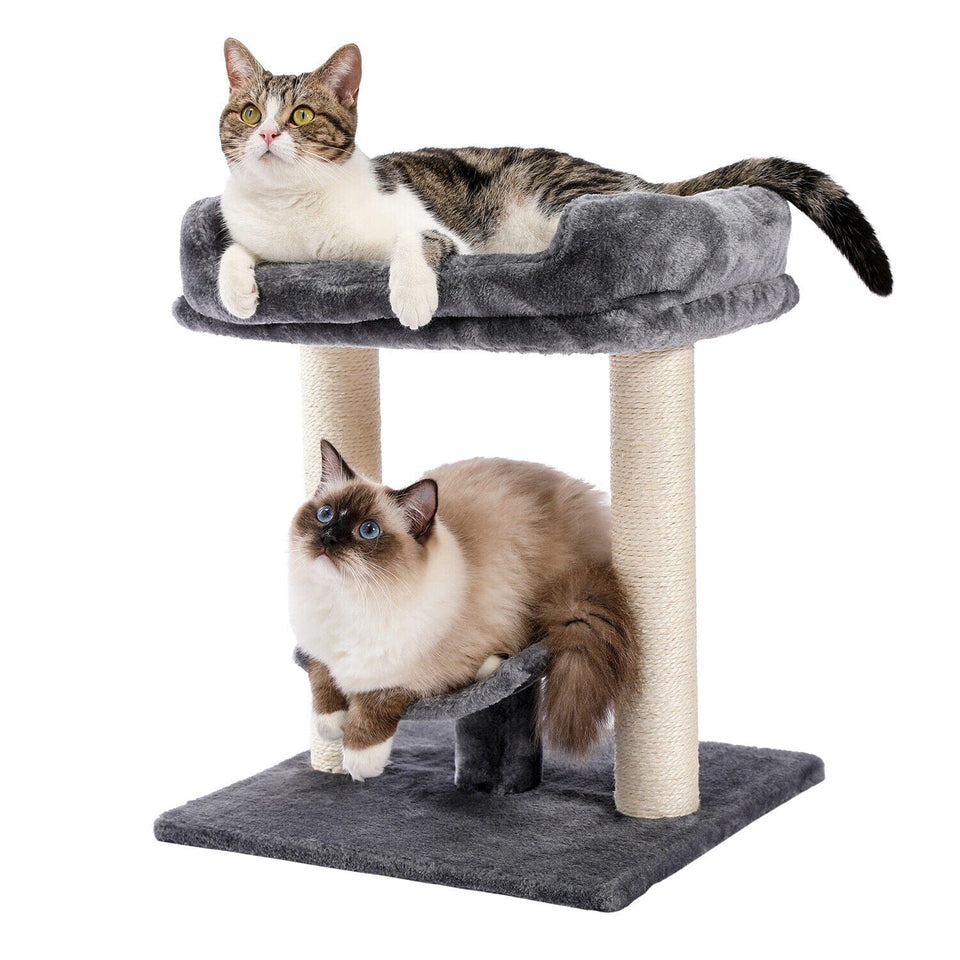 Cat Tree Palace - Cat Scratching Posts USA Cat Scratching Post Specialists | Cat Scratcher Trees & Poles 18.9" Cat Scratching Post / Tree / Pole - Grey
