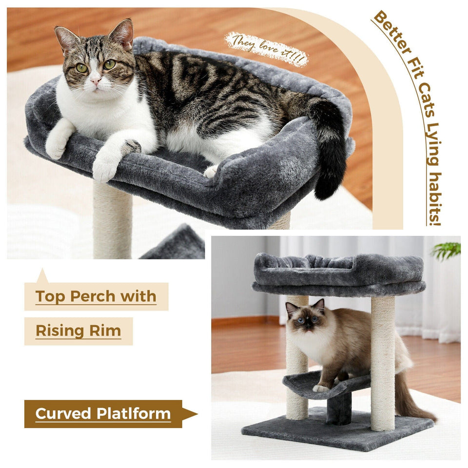 Cat Tree Palace - Cat Scratching Posts USA Cat Scratching Post Specialists | Cat Scratcher Trees & Poles 18.9" Cat Scratching Post / Tree / Pole - Grey