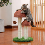 Cat Tree Palace - Cat Scratching Posts USA Cat Scratching Post Specialists | Cat Scratcher Trees & Poles 18.9" Mushroom Cat Scratching Post/ Tree/ Pole