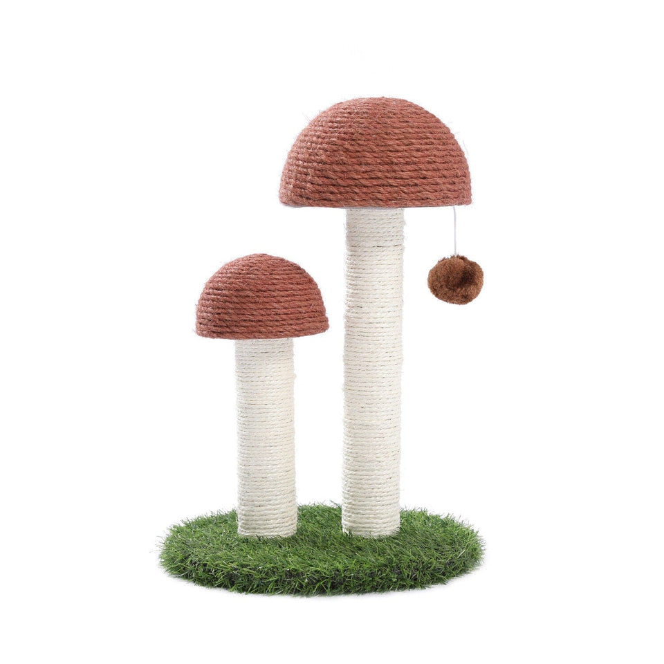 Cat Tree Palace - Cat Scratching Posts USA Cat Scratching Post Specialists | Cat Scratcher Trees & Poles 18.9" Mushroom Cat Scratching Post/ Tree/ Pole