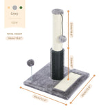 Cat Tree Palace - Cat Scratching Posts USA Cat Scratching Post Specialists | Cat Scratcher Trees & Poles 19.6" 3 in 1 Cat Scratching Post