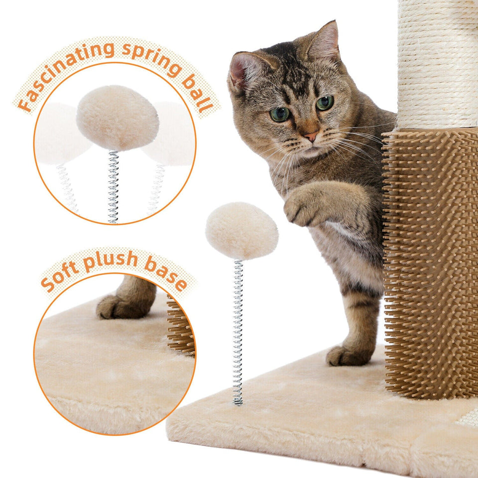 Cat Tree Palace - Cat Scratching Posts USA Cat Scratching Post Specialists | Cat Scratcher Trees & Poles 19.6" 3 in 1 Cat Scratching Post