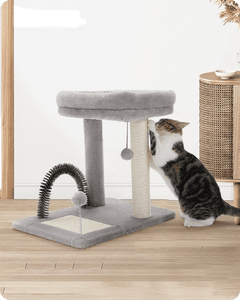 Cat Tree Palace - Cat Scratching Posts USA Cat Scratching Post Specialists | Cat Scratcher Trees & Poles 19.7" Cat Scratching Tree with Groomer