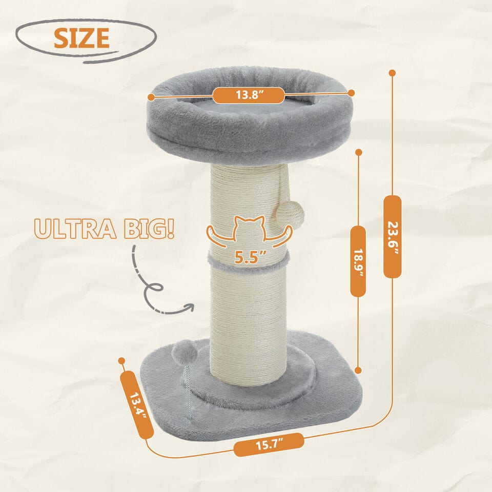 Cat Tree Palace - Cat Scratching Posts USA Cat Scratching Post Specialists | Cat Scratcher Trees & Poles ﻿23.6" Cat Scratching Post ﻿