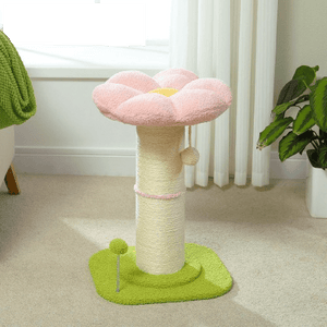Cat Tree Palace - Cat Scratching Posts USA Cat Scratching Post Specialists | Cat Scratcher Trees & Poles 23.6" Flower Cat Scratching Post