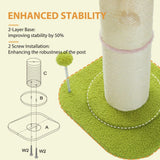 Cat Tree Palace - Cat Scratching Posts USA Cat Scratching Post Specialists | Cat Scratcher Trees & Poles 23.6" Flower Cat Scratching Post