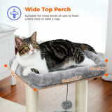 Cat Tree Palace - Cat Scratching Posts USA Cat Scratching Post Specialists | Cat Scratcher Trees & Poles 27.6" Cat Scratching Post / Tree / Pole - Grey