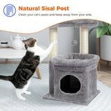 Cat Tree Palace - Cat Scratching Posts USA Cat Scratching Post Specialists | Cat Scratcher Trees & Poles 27.6" Cat Scratching Post / Tree / Pole - Grey