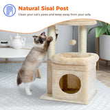 Cat Tree Palace - Cat Scratching Posts USA Cat Scratching Post Specialists | Cat Scratcher Trees & Poles 27.6" Cat Scratching Post / Tree / Pole - Grey