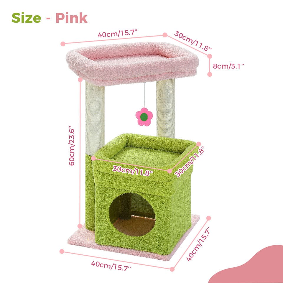 Cat Tree Palace - Cat Scratching Posts USA Cat Scratching Post Specialists | Cat Scratcher Trees & Poles 27.6" Cat Scratching Post / Tree / Pole - Grey