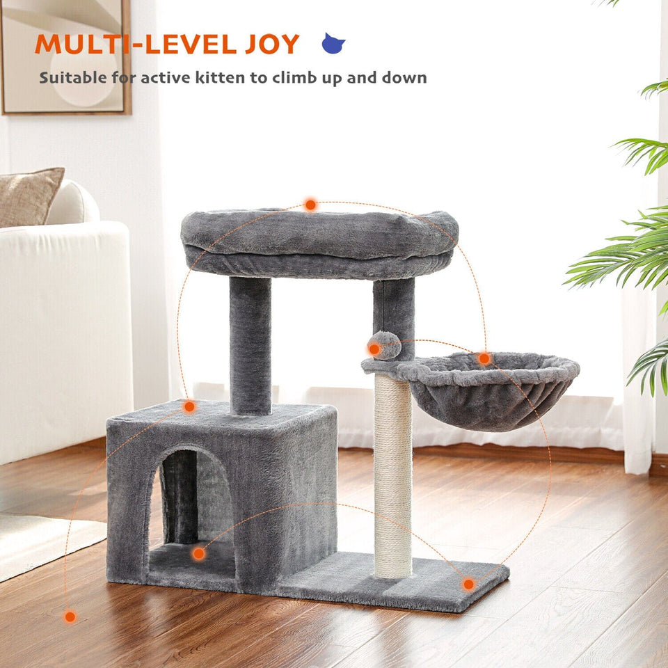 Cat Tree Palace - Cat Scratching Posts USA Cat Scratching Post Specialists | Cat Scratcher Trees & Poles 27" Cat Scratching Post / Tree / Pole - Grey