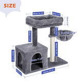 Cat Tree Palace - Cat Scratching Posts USA Cat Scratching Post Specialists | Cat Scratcher Trees & Poles 27" Cat Scratching Post / Tree / Pole - Grey