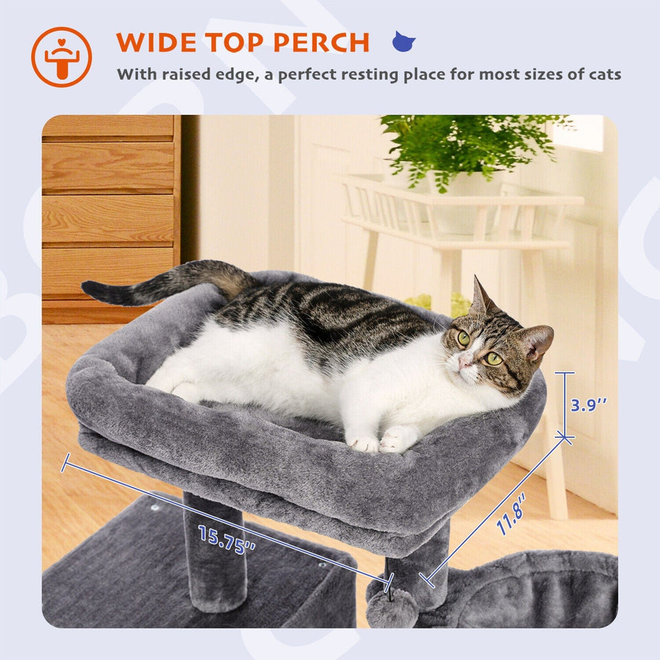 Cat Tree Palace - Cat Scratching Posts USA Cat Scratching Post Specialists | Cat Scratcher Trees & Poles 27" Cat Scratching Post / Tree / Pole - Grey