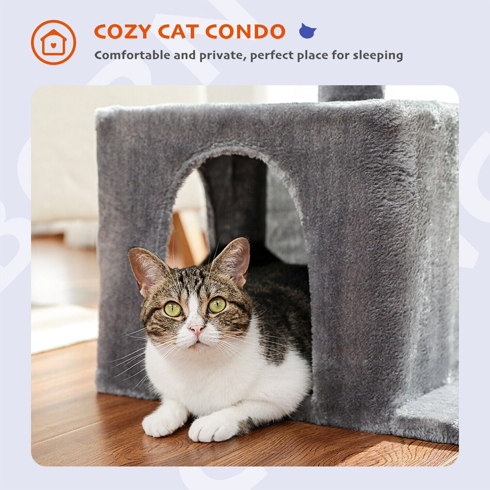 Cat Tree Palace - Cat Scratching Posts USA Cat Scratching Post Specialists | Cat Scratcher Trees & Poles 27" Cat Scratching Post / Tree / Pole - Grey
