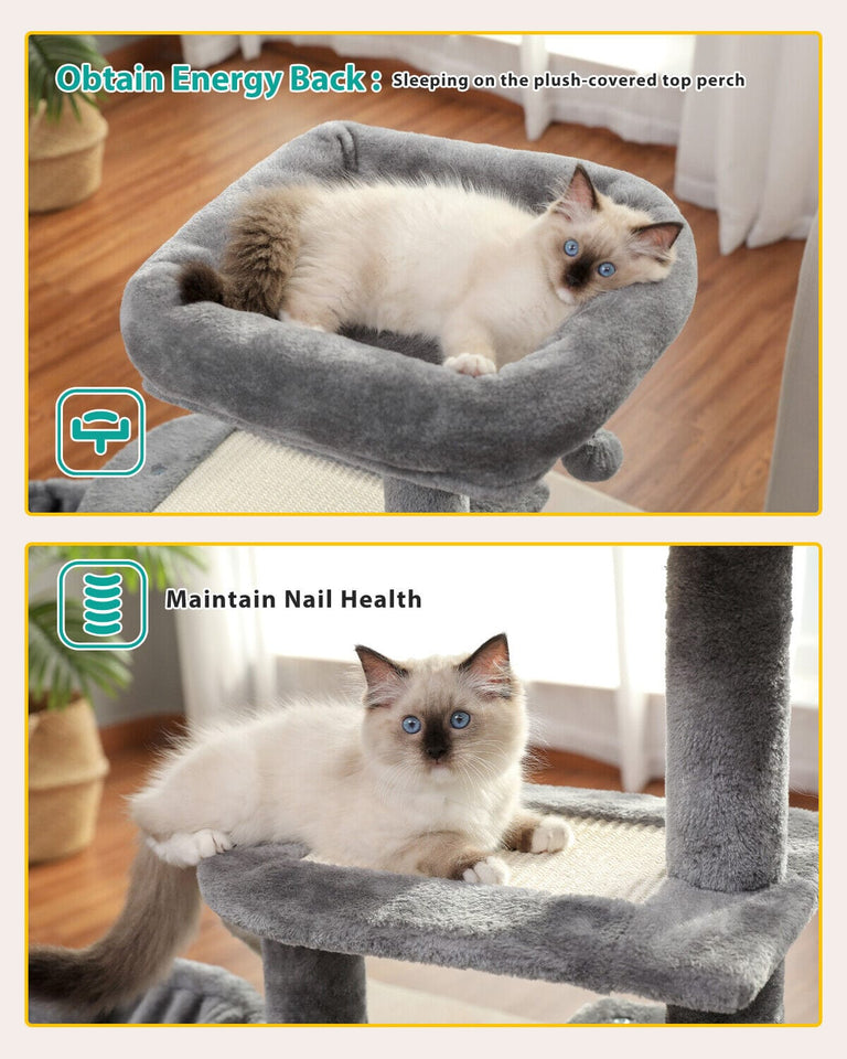 Cat Tree Palace - Cat Scratching Posts USA Cat Scratching Post Specialists | Cat Scratcher Trees & Poles 31.5" Cat Scratching Post / Tree / Pole - Grey