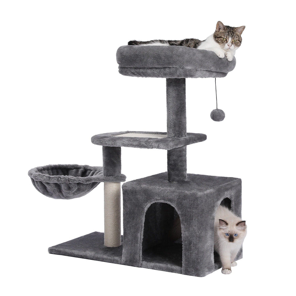 Cat Tree Palace - Cat Scratching Posts USA Cat Scratching Post Specialists | Cat Scratcher Trees & Poles 31.5" Cat Scratching Post / Tree / Pole - Grey
