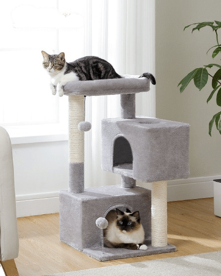 Cat Tree Palace - Cat Scratching Posts USA Cat Scratching Post Specialists | Cat Scratcher Trees & Poles 31.5" Cat Scratching Tree with Condos