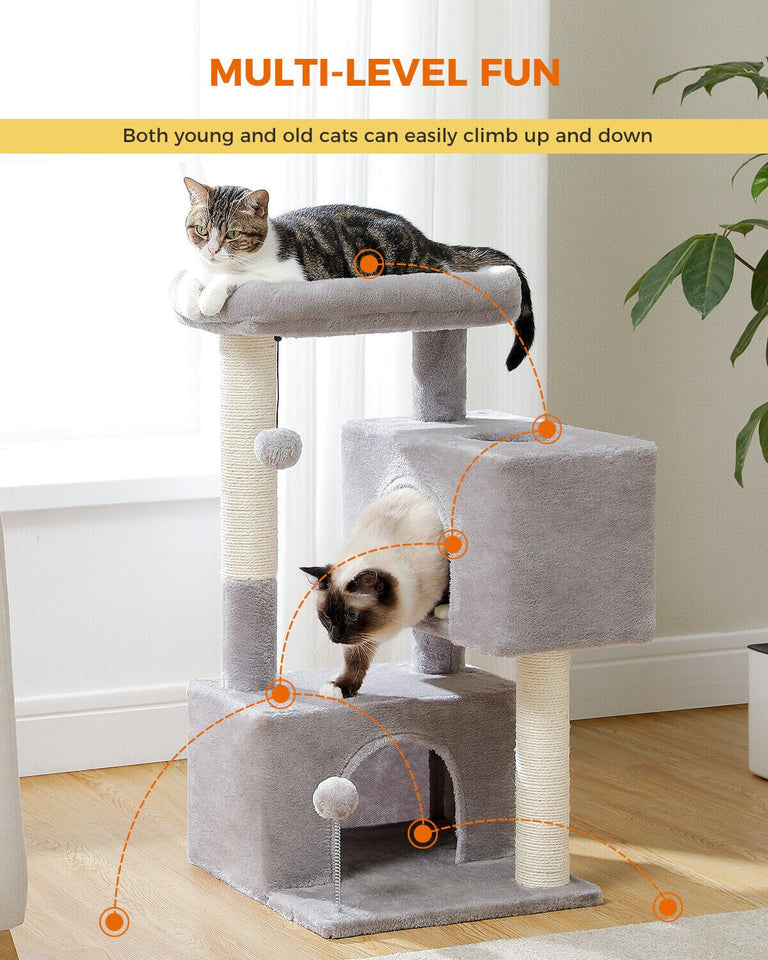Cat Tree Palace - Cat Scratching Posts USA Cat Scratching Post Specialists | Cat Scratcher Trees & Poles 31.5" Cat Scratching Tree with Condos