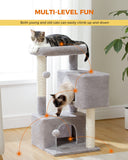 Cat Tree Palace - Cat Scratching Posts USA Cat Scratching Post Specialists | Cat Scratcher Trees & Poles 31.5" Cat Scratching Tree with Condos