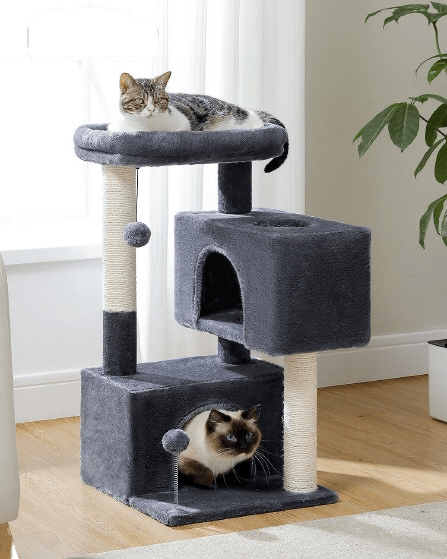 Cat Tree Palace - Cat Scratching Posts USA Cat Scratching Post Specialists | Cat Scratcher Trees & Poles 31.5" Cat Scratching Tree with Condos