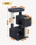 Cat Tree Palace - Cat Scratching Posts USA Cat Scratching Post Specialists | Cat Scratcher Trees & Poles 31.5" Cat Scratching Tree with Condos