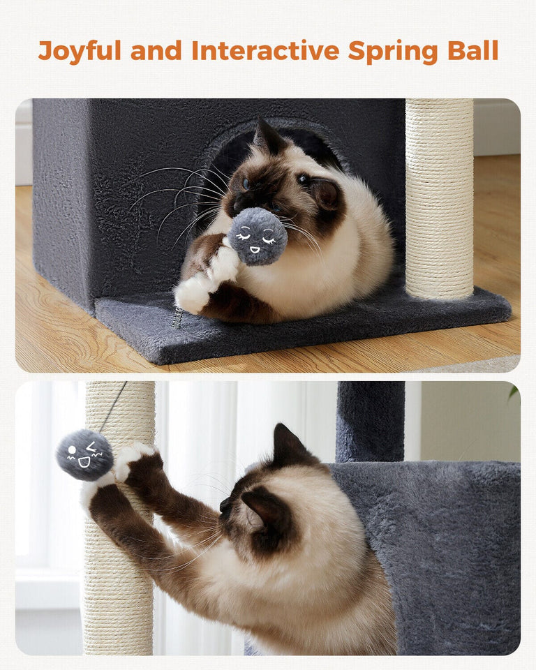 Cat Tree Palace - Cat Scratching Posts USA Cat Scratching Post Specialists | Cat Scratcher Trees & Poles 31.5" Cat Scratching Tree with Condos