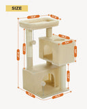 Cat Tree Palace - Cat Scratching Posts USA Cat Scratching Post Specialists | Cat Scratcher Trees & Poles 31.5" Cat Scratching Tree with Condos