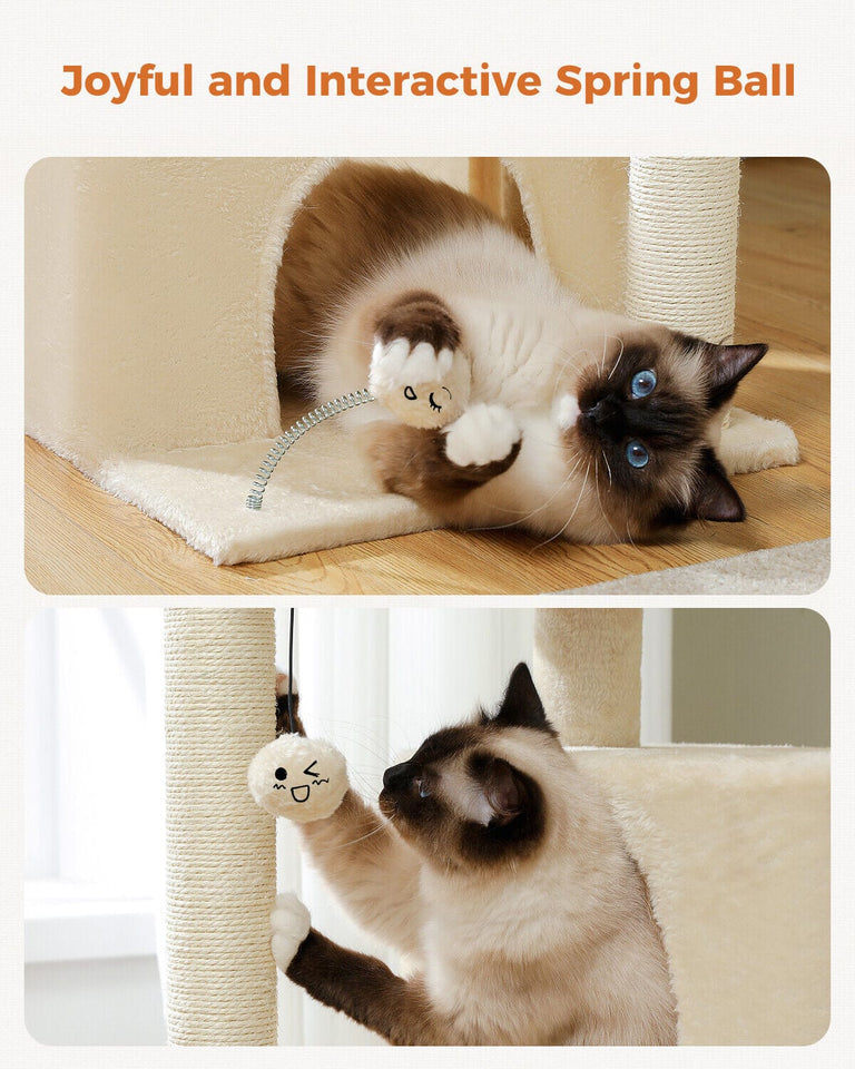 Cat Tree Palace - Cat Scratching Posts USA Cat Scratching Post Specialists | Cat Scratcher Trees & Poles 31.5" Cat Scratching Tree with Condos