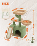 Cat Tree Palace - Cat Scratching Posts USA Cat Scratching Post Specialists | Cat Scratcher Trees & Poles ﻿31.5" Compact Cactus Cat Scratching Tree/ Post
