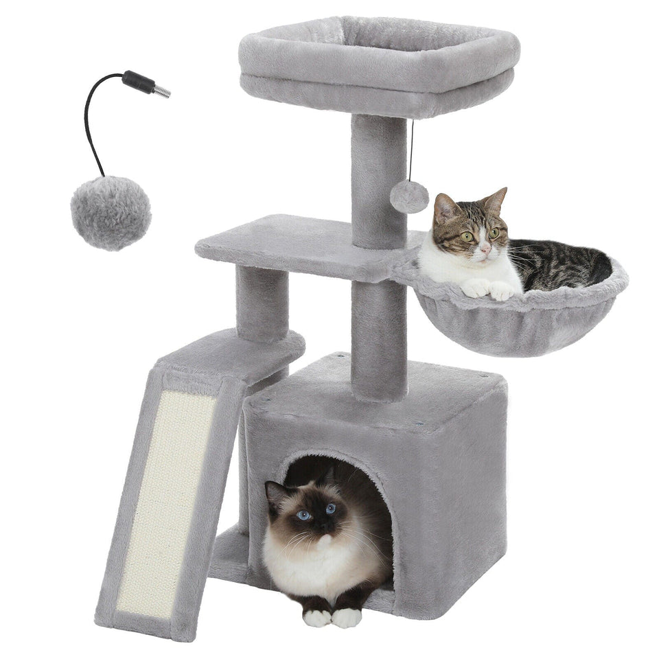 Cat Tree Palace - Cat Scratching Posts USA Cat Scratching Post Specialists | Cat Scratcher Trees & Poles 31.5" Compact Cat Scratching Tree/ Post