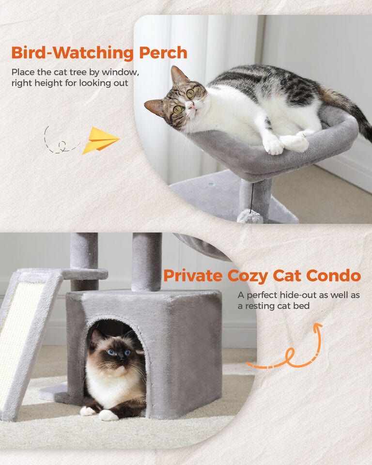 Cat Tree Palace - Cat Scratching Posts USA Cat Scratching Post Specialists | Cat Scratcher Trees & Poles 31.5" Compact Cat Scratching Tree/ Post