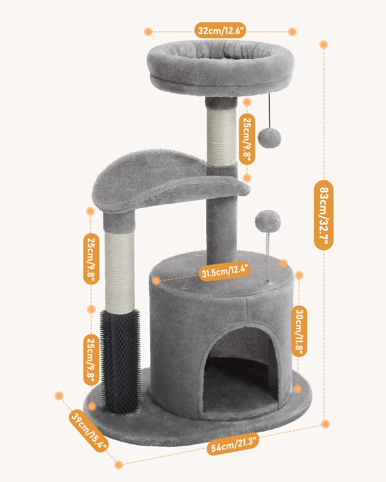 Cat Tree Palace - Cat Scratching Posts USA Cat Scratching Post Specialists | Cat Scratcher Trees & Poles 32.7" Cat Scratching Tree/ Post/ Pole