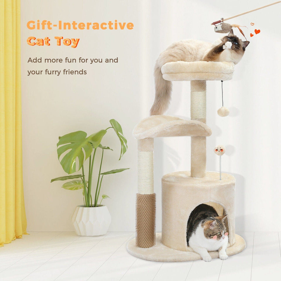 Cat Tree Palace - Cat Scratching Posts USA Cat Scratching Post Specialists | Cat Scratcher Trees & Poles 32.7" Cat Scratching Tree/ Post/ Pole