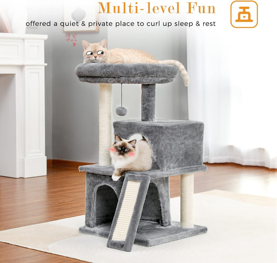Cat Tree Palace - Cat Scratching Posts USA Cat Scratching Post Specialists | Cat Scratcher Trees & Poles 33.8" Cat Scratching Post / Tree / Pole - Gray Coco Buy 33.8" Cat Scratch Post - Gray Coco │Cat Tree Palace