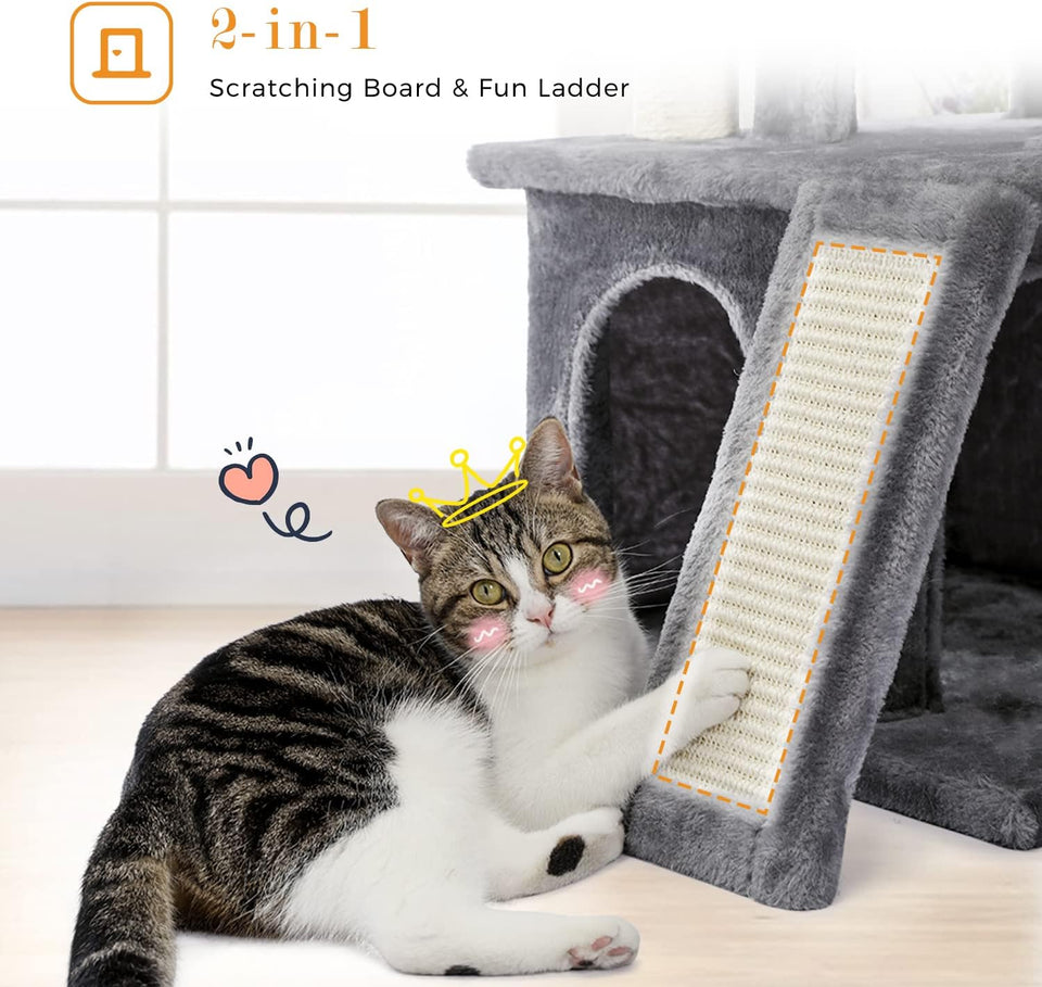 Cat Tree Palace - Cat Scratching Posts USA Cat Scratching Post Specialists | Cat Scratcher Trees & Poles 33.8" Cat Scratching Post / Tree / Pole - Gray Coco Buy 33.8" Cat Scratch Post - Gray Coco │Cat Tree Palace
