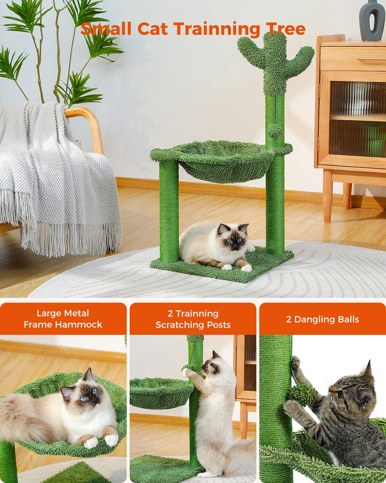 Cat Tree Palace - Cat Scratching Posts USA Cat Scratching Post Specialists | Cat Scratcher Trees & Poles 33" Cactus Cat Scratching Post / Tree / Pole - Green