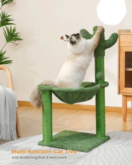 Cat Tree Palace - Cat Scratching Posts USA Cat Scratching Post Specialists | Cat Scratcher Trees & Poles 33" Cactus Cat Scratching Post / Tree / Pole - Green