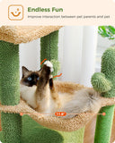 Cat Tree Palace - Cat Scratching Posts USA Cat Scratching Post Specialists | Cat Scratcher Trees & Poles 33" Cactus Condo Cat Scratching Tree