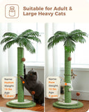 Cat Tree Palace - Cat Scratching Posts USA Cat Scratching Post Specialists | Cat Scratcher Trees & Poles 33" Cat Palm Tree Scratching Post/ Pole