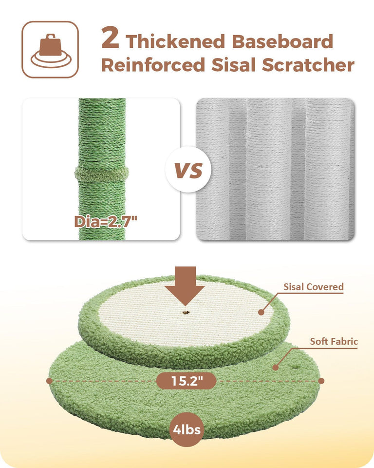 Cat Tree Palace - Cat Scratching Posts USA Cat Scratching Post Specialists | Cat Scratcher Trees & Poles 33" Cat Palm Tree Scratching Post/ Pole