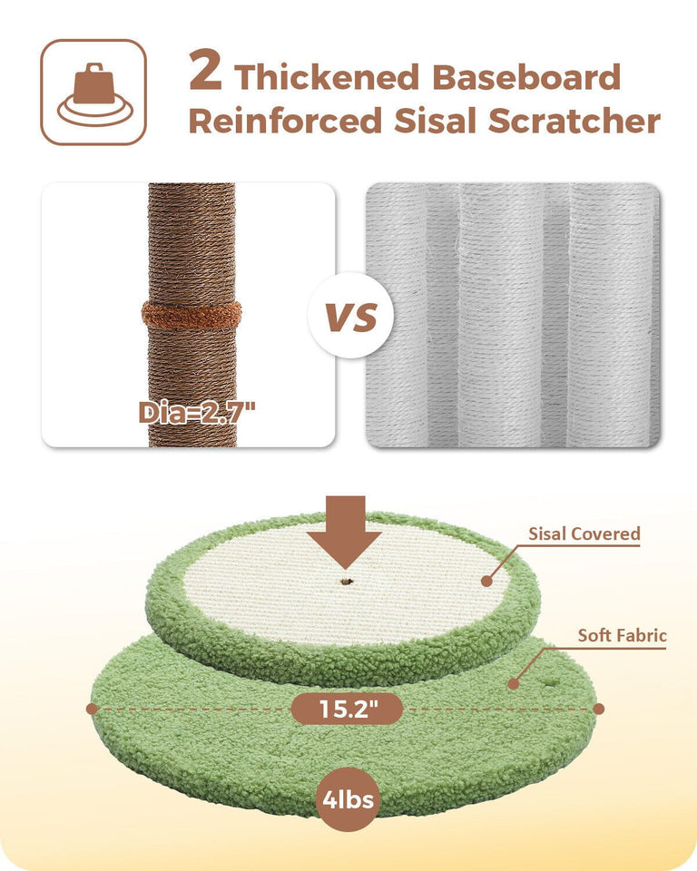 Cat Tree Palace - Cat Scratching Posts USA Cat Scratching Post Specialists | Cat Scratcher Trees & Poles 33" Cat Palm Tree Scratching Post/ Pole