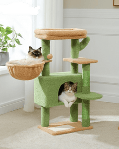 Cat Tree Palace - Cat Scratching Posts USA Cat Scratching Post Specialists | Cat Scratcher Trees & Poles 34.6" Compact Cat Scratching Tree Condo