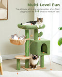Cat Tree Palace - Cat Scratching Posts USA Cat Scratching Post Specialists | Cat Scratcher Trees & Poles 35.4" Cactus Cat Scratching Tree with Condo
