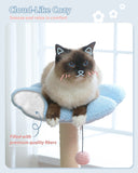 Cat Tree Palace - Cat Scratching Posts USA Cat Scratching Post Specialists | Cat Scratcher Trees & Poles 36.6" Flower Top Cat Scratching Tree Pink/ Blue